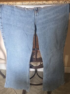 Light Blue Women's Jeans -  Flare Leg